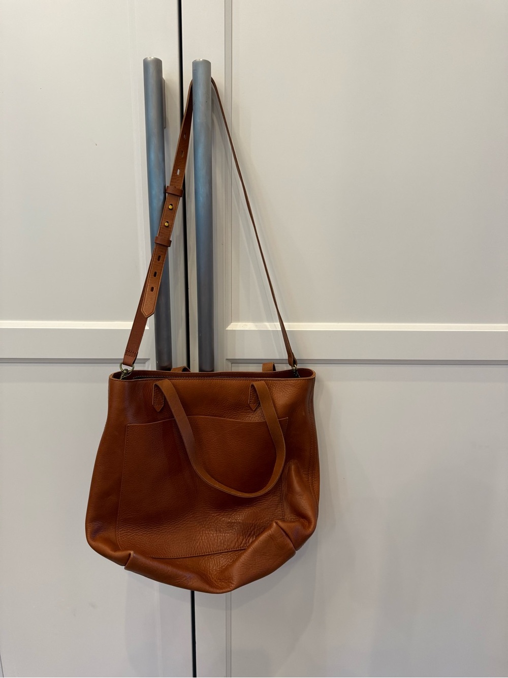 NWT Madewell Leather Tote Shoulder Bag in Brown